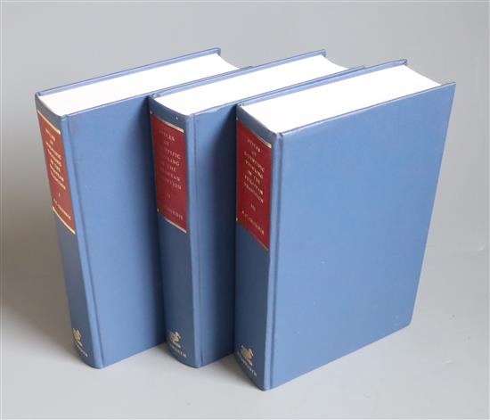 Crombie, A.A. - Styles in Scientific Thinking in the European Tradition, 3 vols, 8vo, blue cloth, Gerald